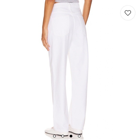 Agolde Criss Cross Straight Leg Jeans In Milkshake Size 27 - Picture 6 of 7